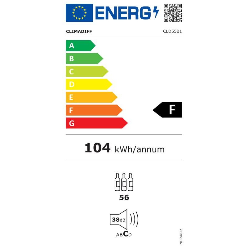 Adega de serviço CLD55B1 56 garrafas - Climadiff